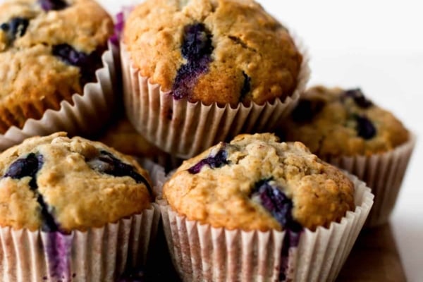 Blueberry oatmeal muffins