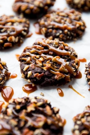 chocolate turtle cookies