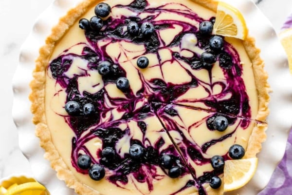 lemon blueberry tart