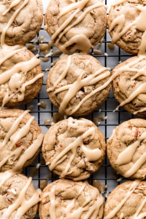 maple brown sugar cookies with maple icing