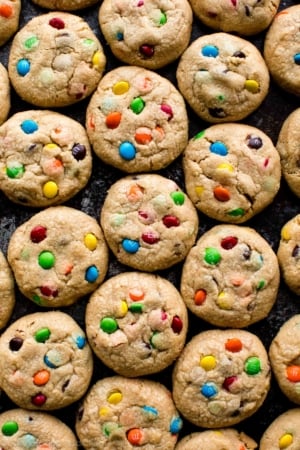 peanut butter M&M cookies