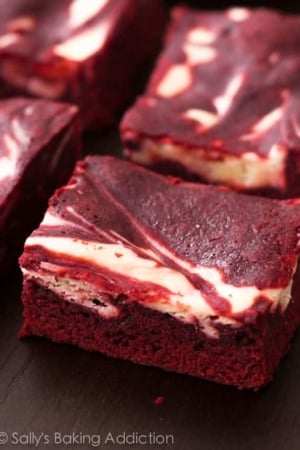 red velvet cheesecake swirl brownies