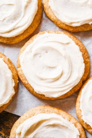 frosted chai spice snickerdoodles