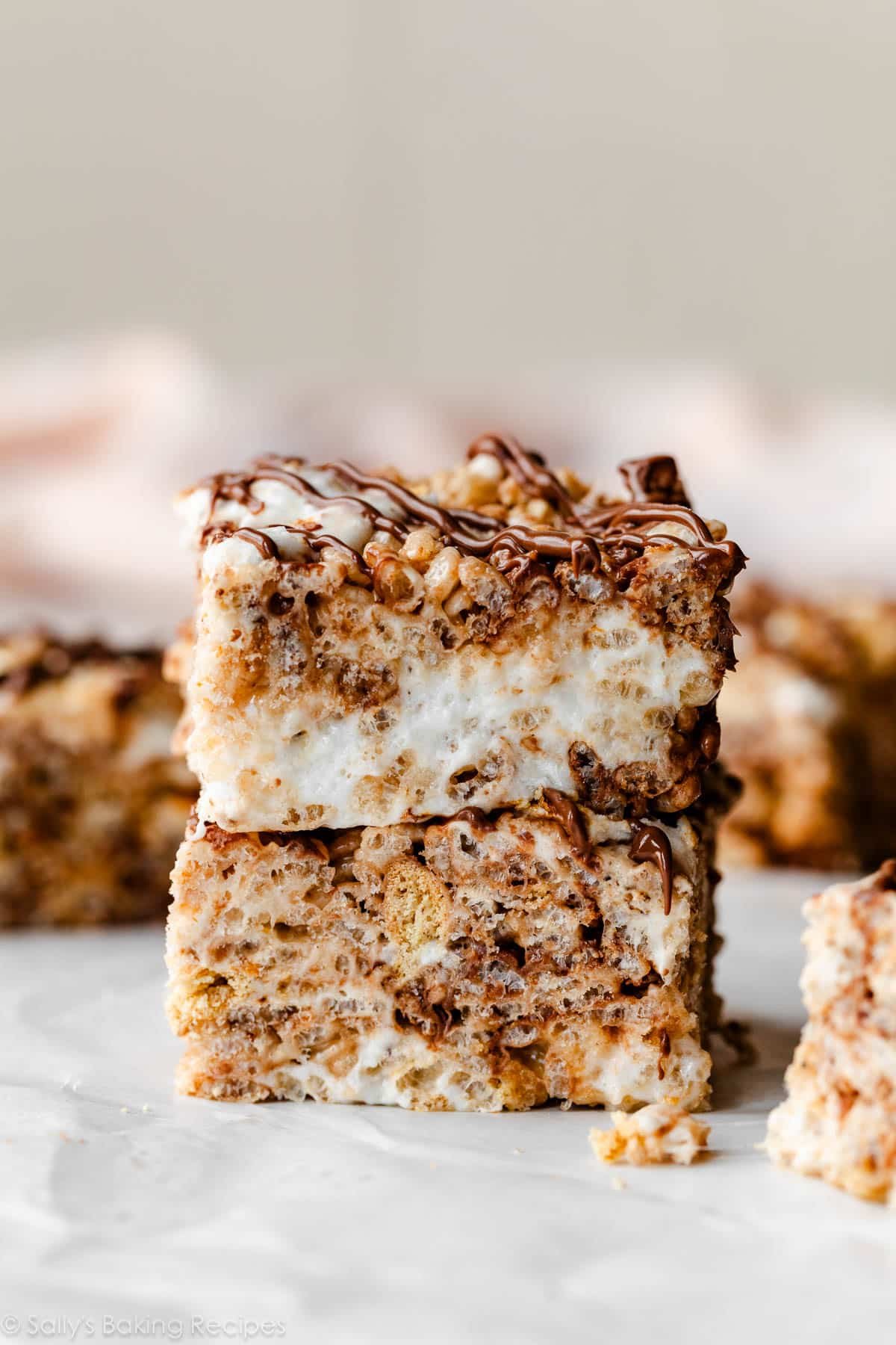 s'mores rice krispie treats.