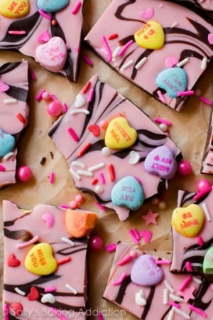 pieces of sweetheart swirl bark