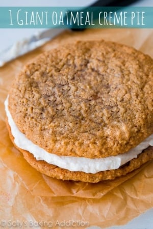 one giant oatmeal creme pie