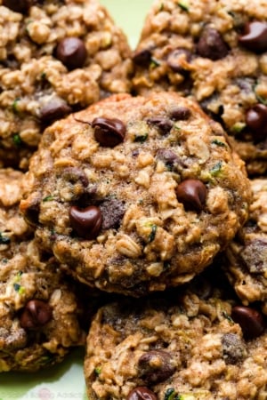 zucchini oatmeal chocolate chip cookies